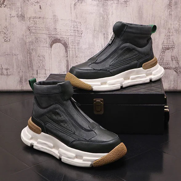 Cross Boots - Winter Casual Thick-Soled Ankle Shoes (One Pair)