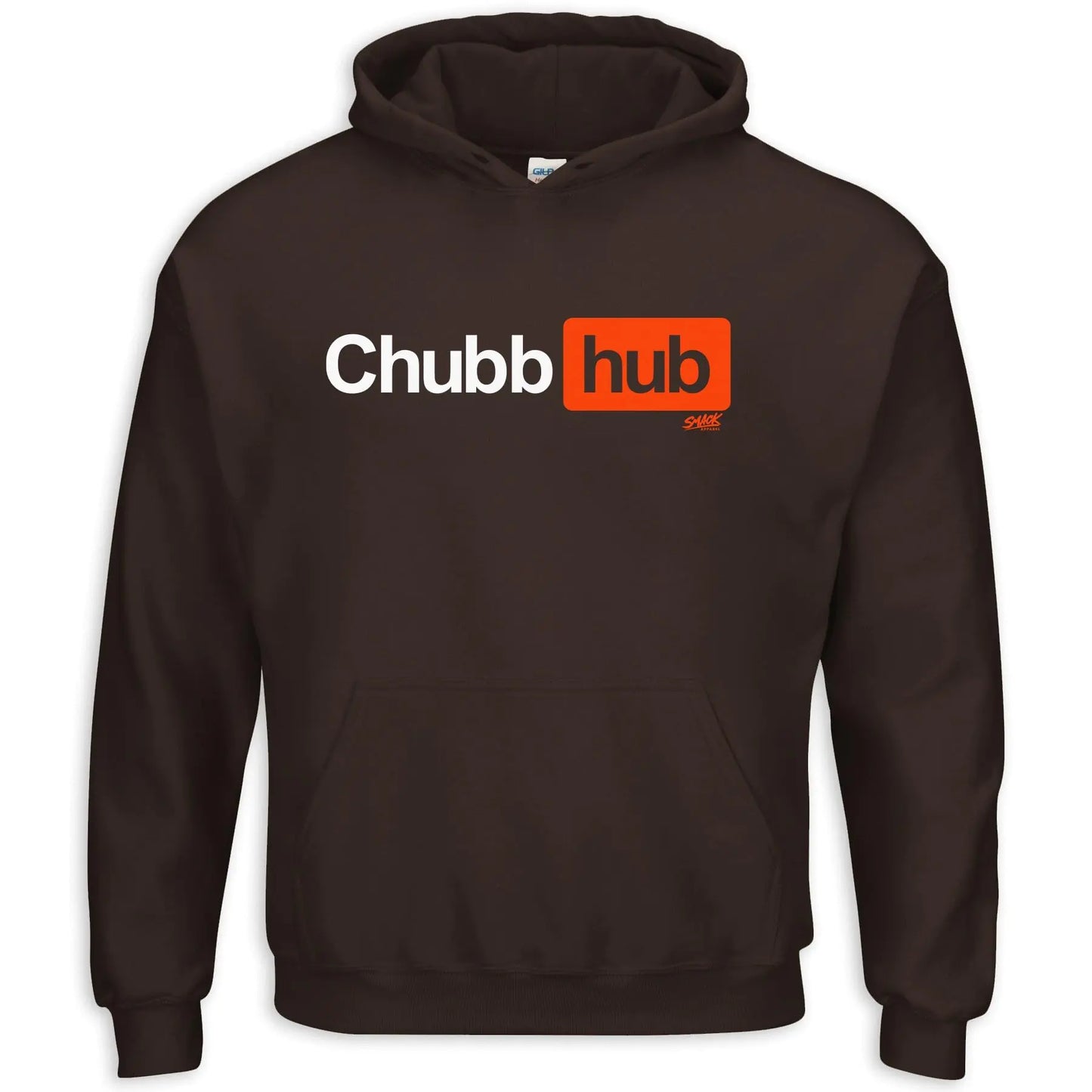 Smack Apparel Chubb-Hub T-Shirt for Cleveland Football Fans (SM-5XL) (Brown Hoodie X-Large)