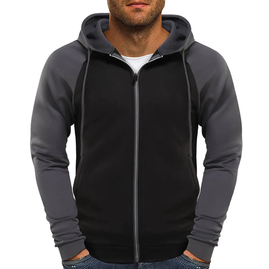 LOIENN Mens Hoodies Zip Up Fleece Hooded Sweatshirts for Men Warm Hoodies for Men Cool Work Comfrt Hoodie Big and Tall Hoodies for Men Sweat Shirts Mens Adult Lightweight Jackets for Men Black