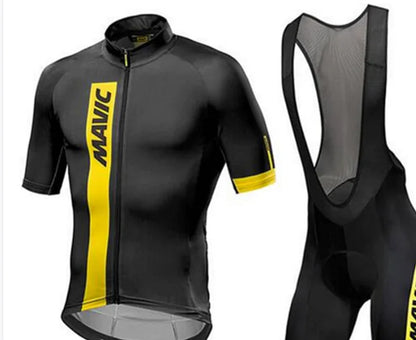 Short-Sleeved Bib Cycling Suit for Enhanced Comfort