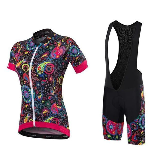 Short Sleeve Bib Cycling Outfit Set