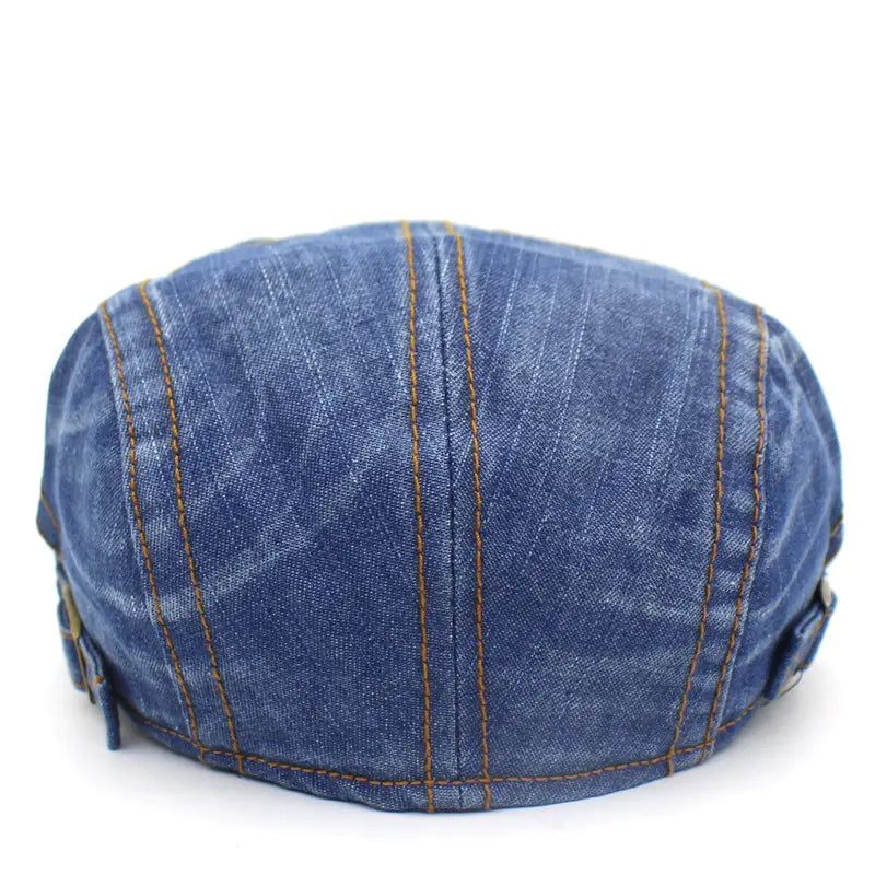 Washed Denim Baseball Cap & Fashion Beret Hat