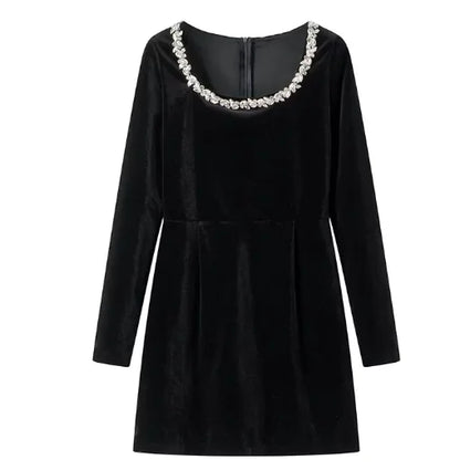 Floral Rhinestone Dress