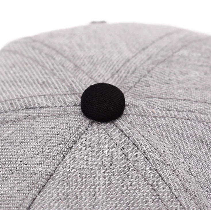 High-Quality Cotton Flat Brim Baseball Cap with Eyes