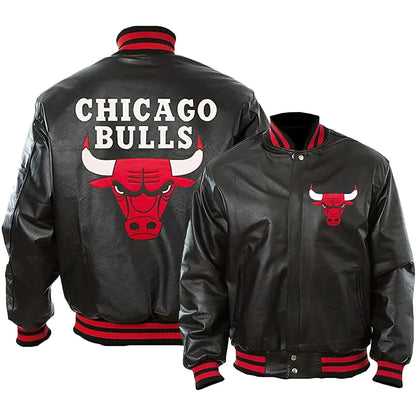 Men’s Chicago Vintage Baseball Bomber Leather Jacket - Ultra Game Letterman Baseball Varsity Black Leather Bull Jacket (as1 alpha x_l regular regular Faux Leather)