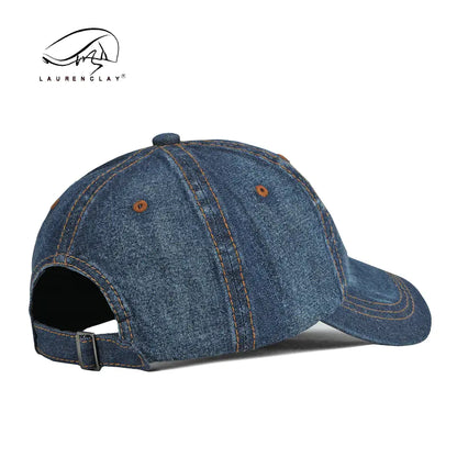 Men's Fashionable Washed Denim Baseball Cap for All Seasons