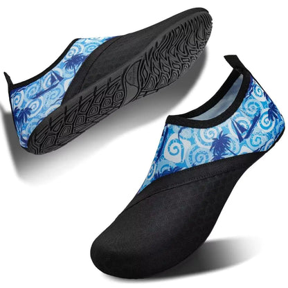 IceUnicorn Water Shoes Men Women Beach Swim Aqua Barefoot Socks Pool Quick Dry Yoga(Sailboat 44/45)