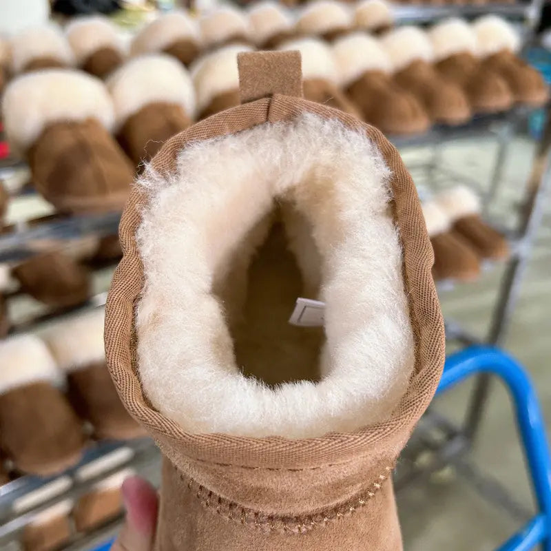 Women's Thick-soled Winter Boots - Warm Short Ankle Shoes