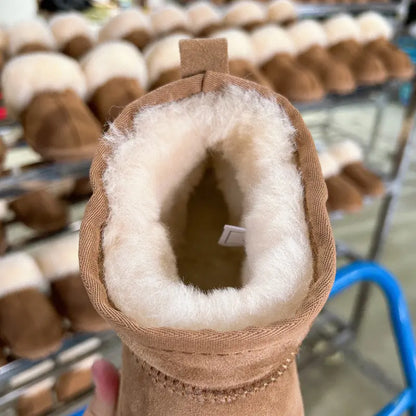 Women's Thick-soled Winter Boots - Warm Short Ankle Shoes