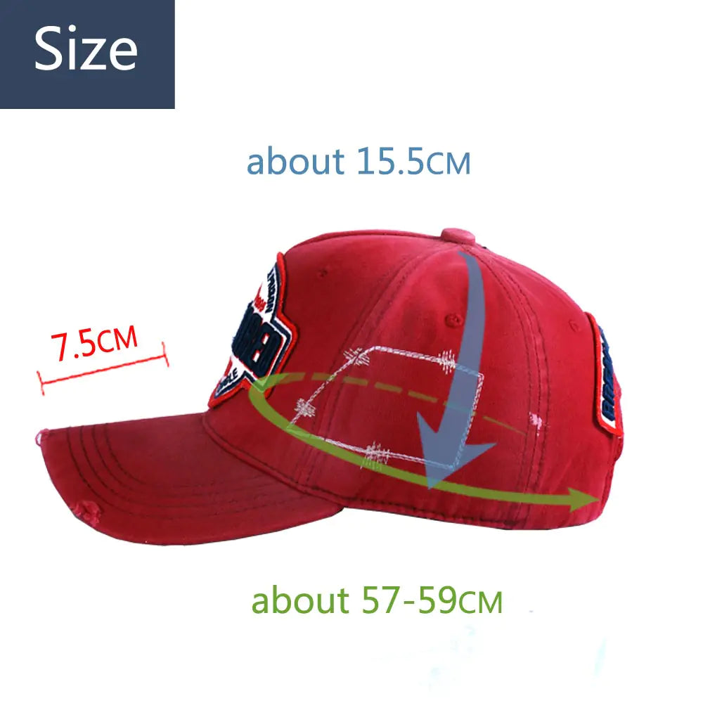 Fashionable Embroidered Baseball Cap with Letters