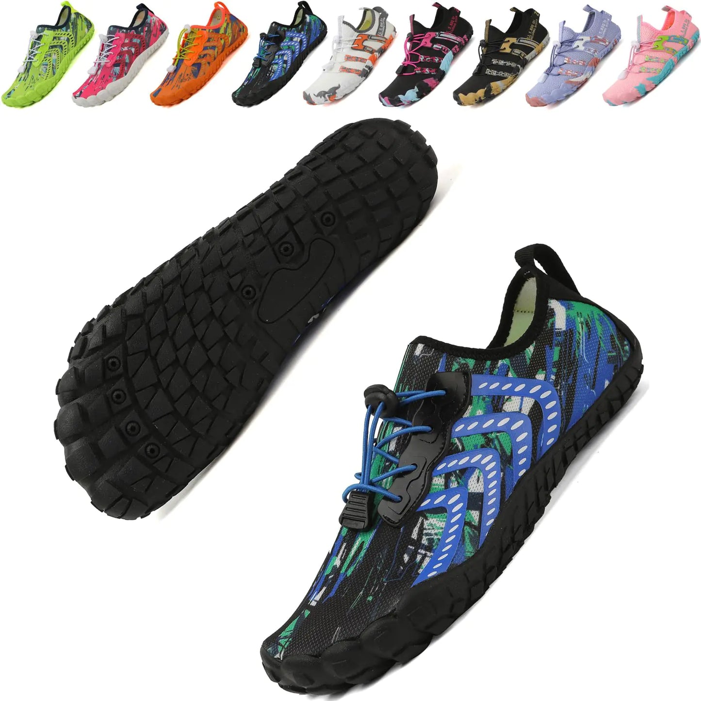 Water Shoes for Women Men Swim Beach Pool River Barefoot Shoes Wide Quick Dry Slip-on for Surf Water Park Yoga