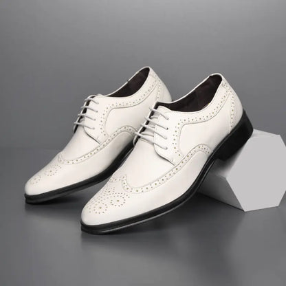 New Spring Men's Business Brogue Shoes - Breathable Style