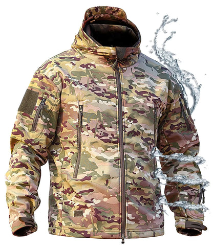 WOSONG Hunting Jackets for Men Combat Jacket Camo Jacket Army Jackets Men Military Jackets Camouflage Jacket Men Chaqueta De Camuflaje