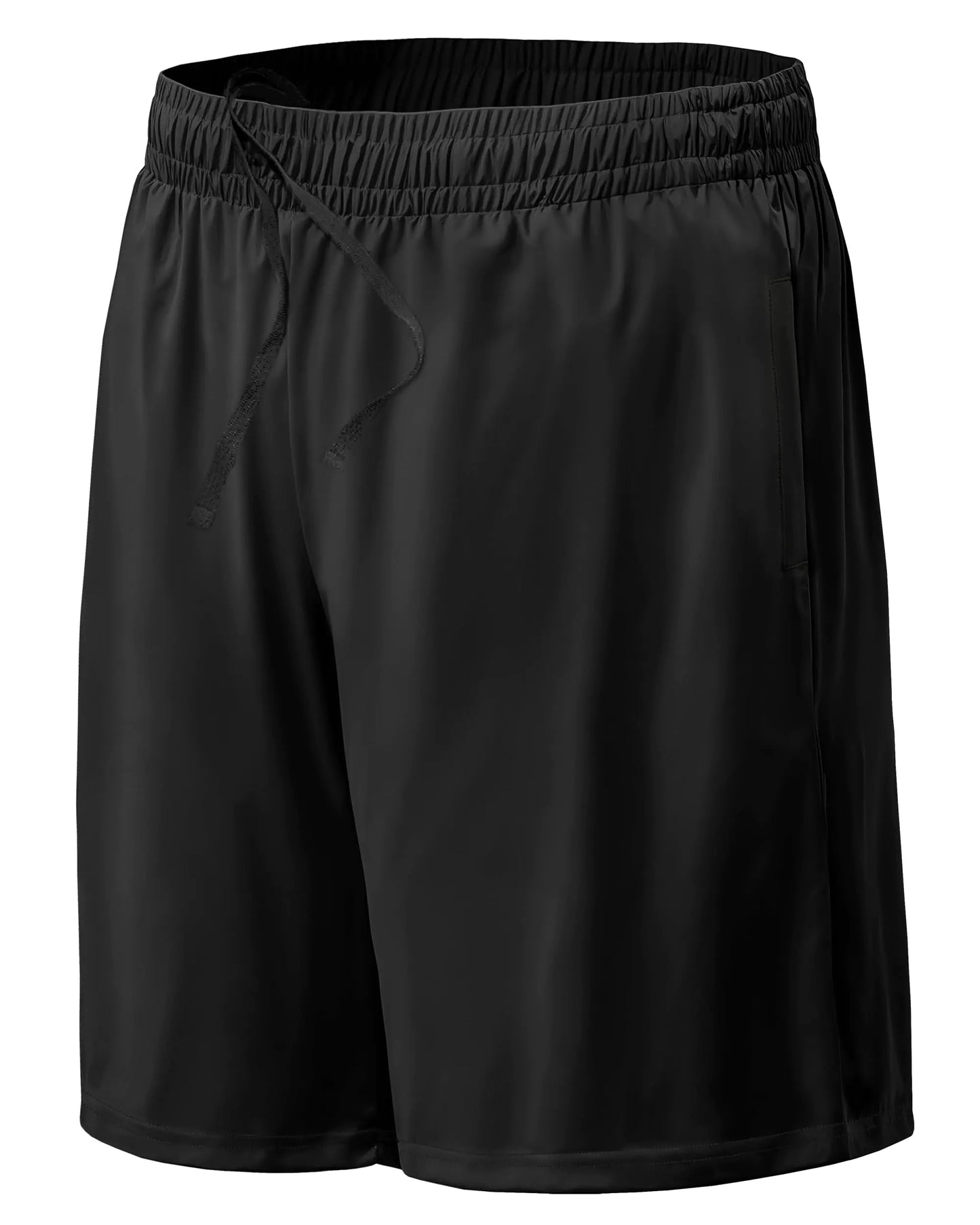 DRSKIN Mens Athletic Shorts 10" Sports Workout Running Basketball Active Lightweight Quick Dry Breathable (Shorts BK 1P M)