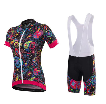 Short Sleeve Bib Cycling Outfit Set