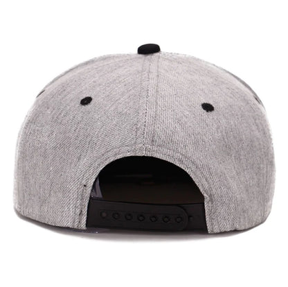 High-Quality Cotton Flat Brim Baseball Cap with Eyes