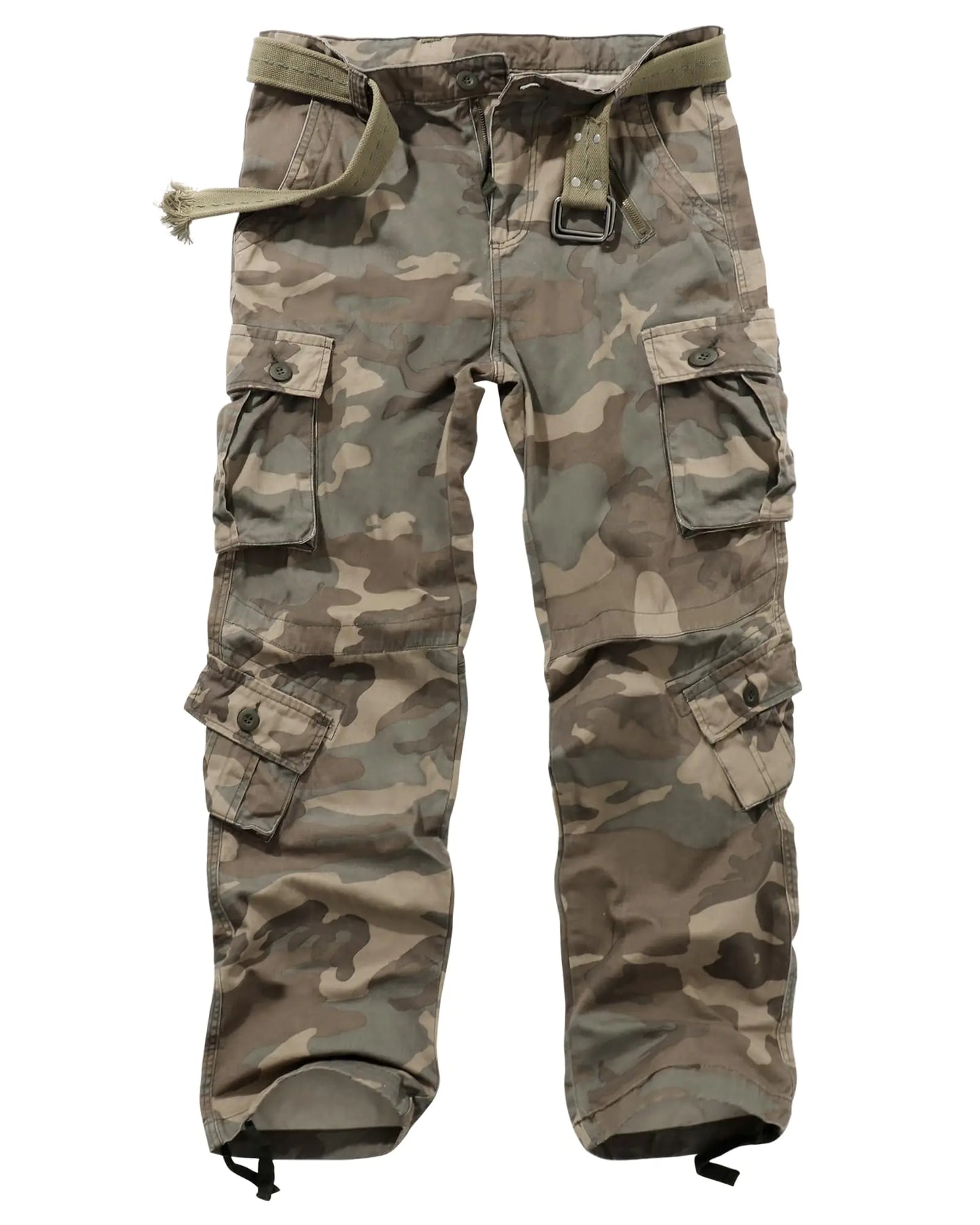 GSGGIG Cargo Pants for Men Camo Work Pants with 8 Pockets Relaxed Fit BDU Utility Pants Ripstop Outdoor Hiking Work Pants 3357 C34 Camo 38