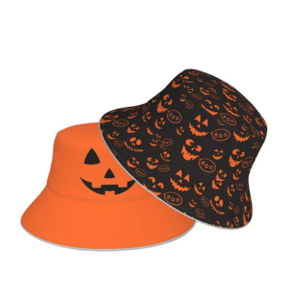 Bucket Hats for Women and Men Halloween Jack Lantern Fashion Sun Cap Packable Outdoor Fisherman Hat