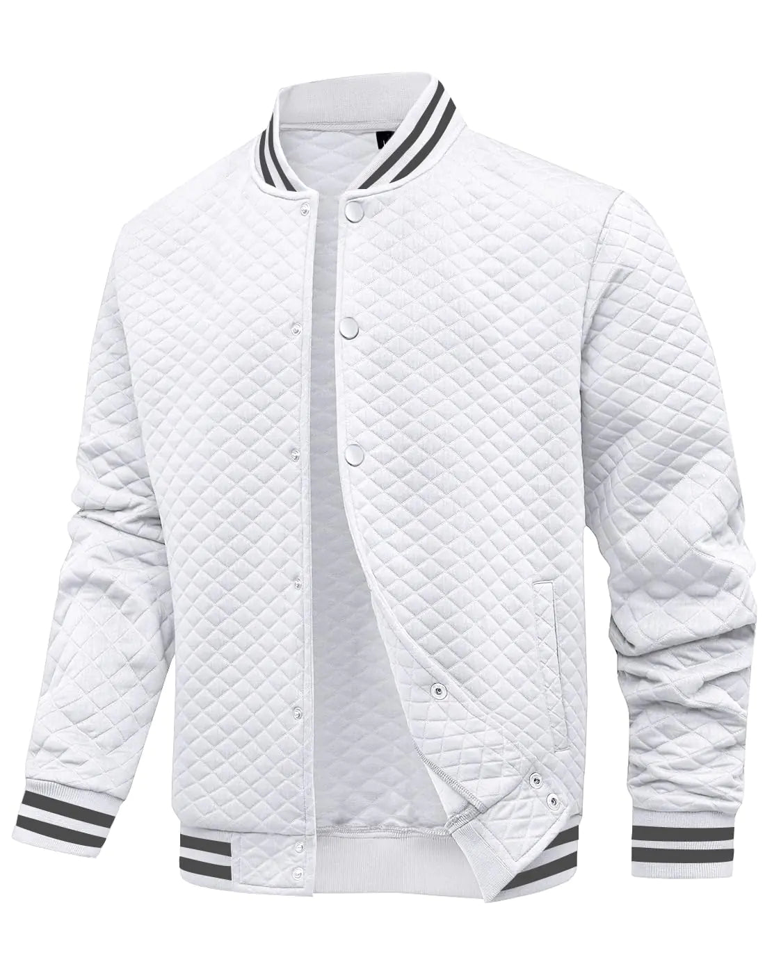 Wizoat Mens Varsity Jacket Lightweight Jacket Causal Waffle Letterman Bomber Jackets
