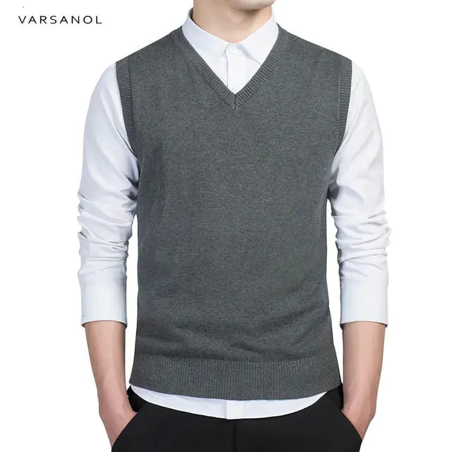 Slim Casual Cotton Vest for Men